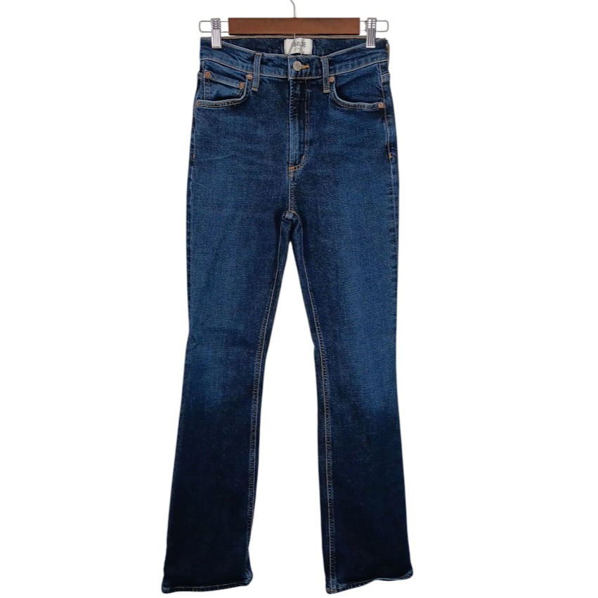 Agolde Womens Bootcut Jeans Size 25 Blue High Rise Stretch Denim